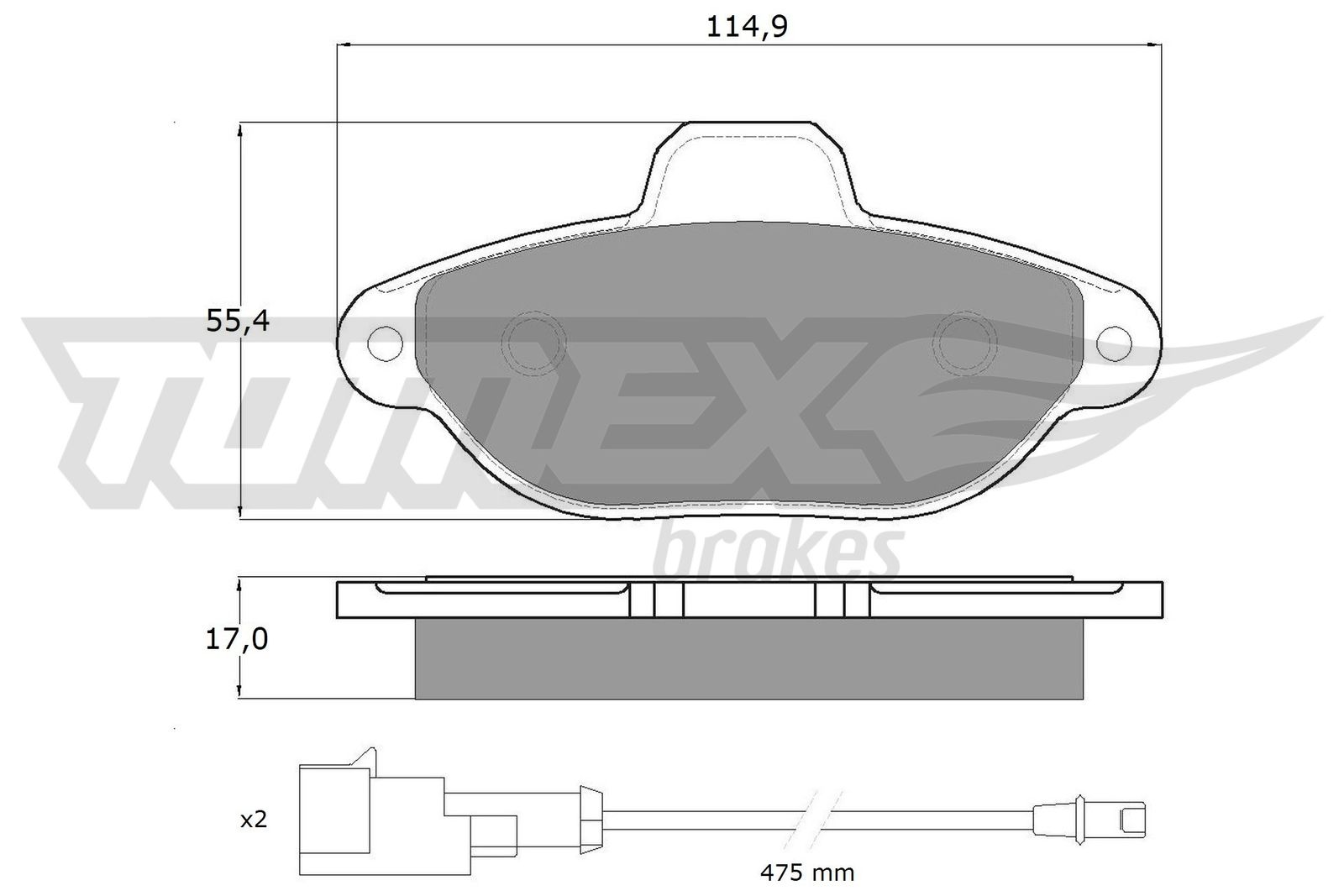 TOMEX Brakes TX 10-721 Sada...